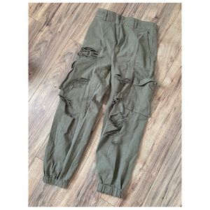 2 for $20 Deal! Distressed Green Cargo Pants
